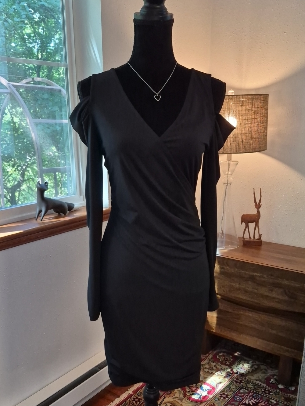 VENUS Cover Up Resortwear Dress Black 10/12